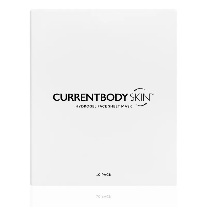 CurrentBody Hydrogel Face Mask product box and packaging image