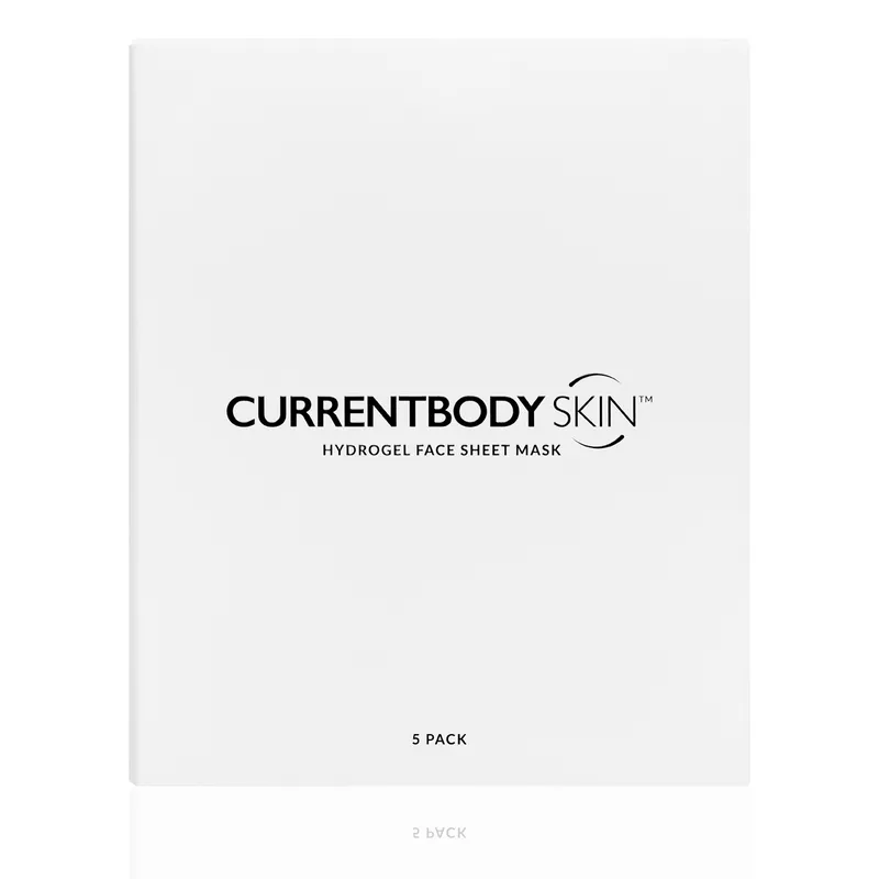 CurrentBody Hydrogel Face Mask product box and packaging image