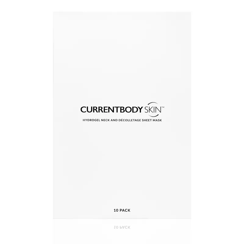 CurrentBody Hydrogel Neck & Décolletage Mask product box and packaging image