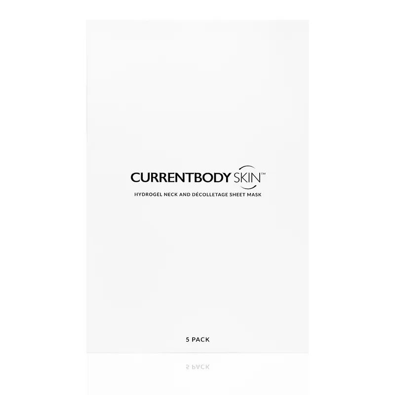 CurrentBody Hydrogel Neck & Décolletage Mask product box and packaging image