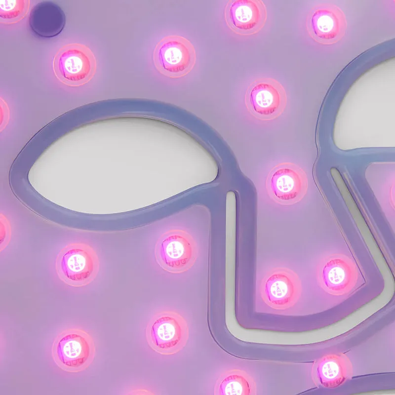 CurrentBody LED Blue Light Face Mask: Series 1 lifestyle photo showing the product in use