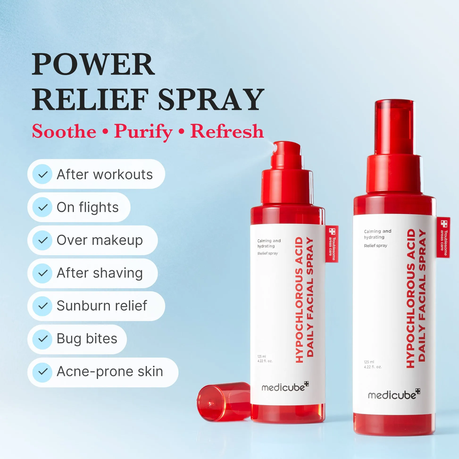 Medicube Hypochlorous Acid Power Soothing Spray complete set product image