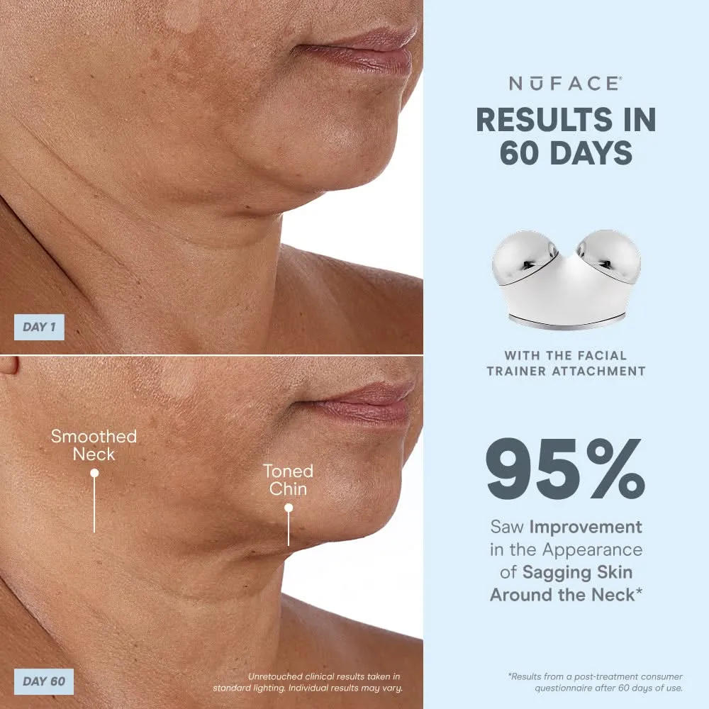 NuFACE TRINITY+ Starter Kit 93 percent clinical results statistics graphic