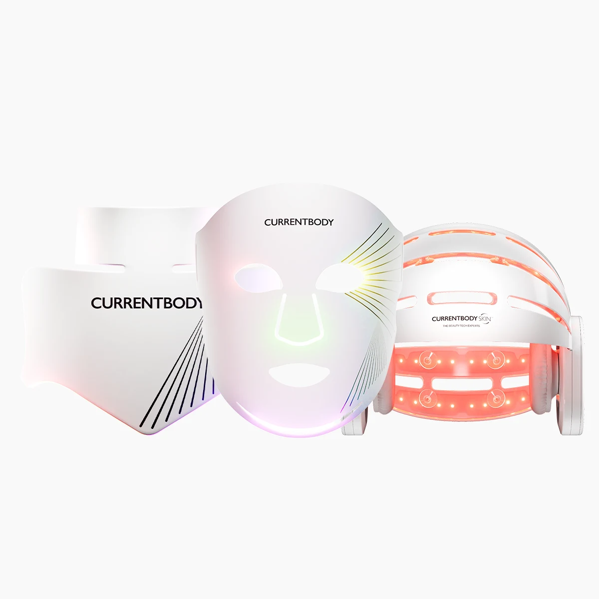 CurrentBody Sæt LED-ansigtsmaske + LED-maske til hals og dekolletage + LED-hjelm til hårvækst: Series 3 katalogbillede af produktet